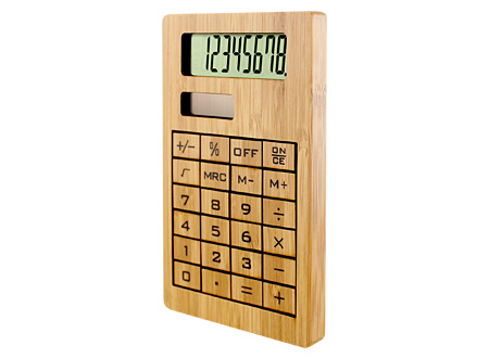 Calculadora Solar De Bamboo – TiposPublicitarios